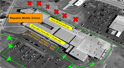 Here are a few things to keep in mind when dropping off or picking up students: