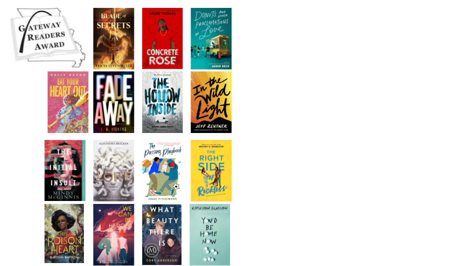 2023-2024 Gateway Nominee Book Covers