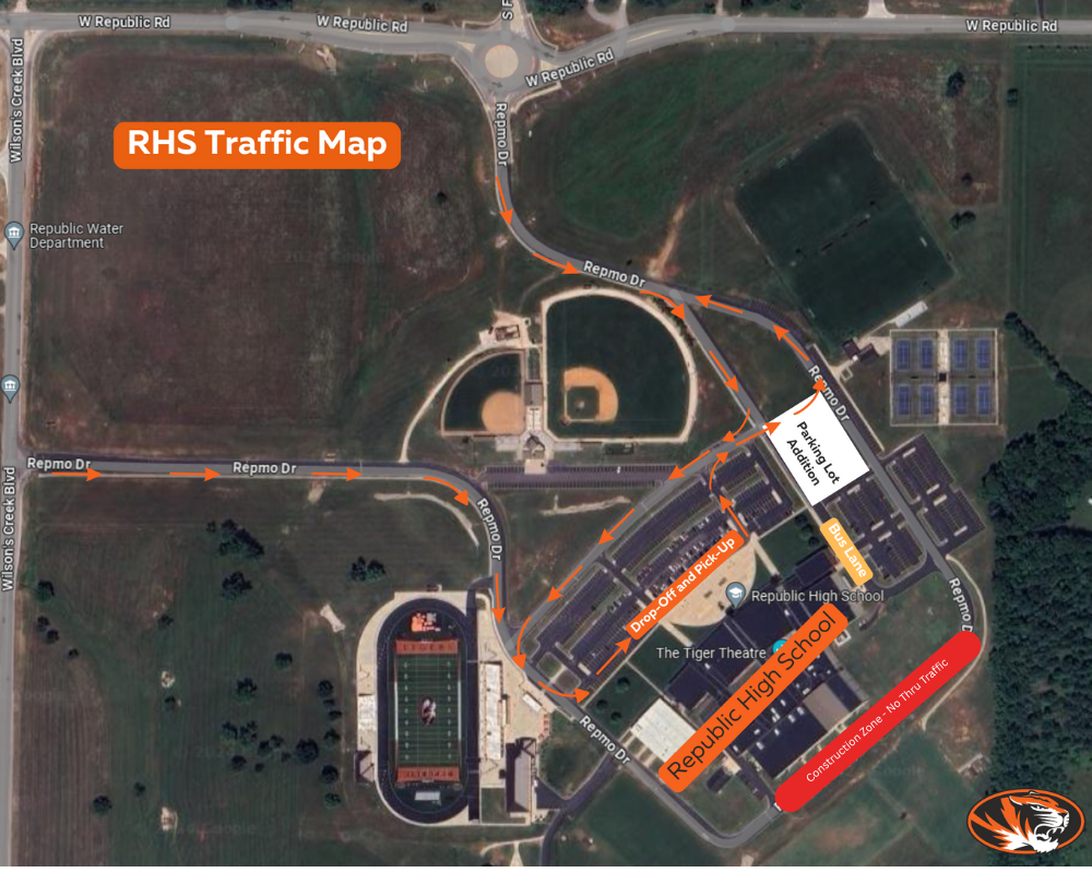 republic high school traffic map