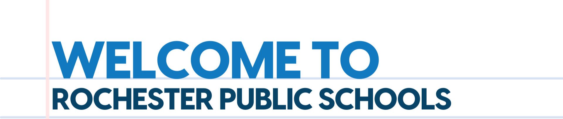 Welcome to Rochester Public Schools Header Graphic