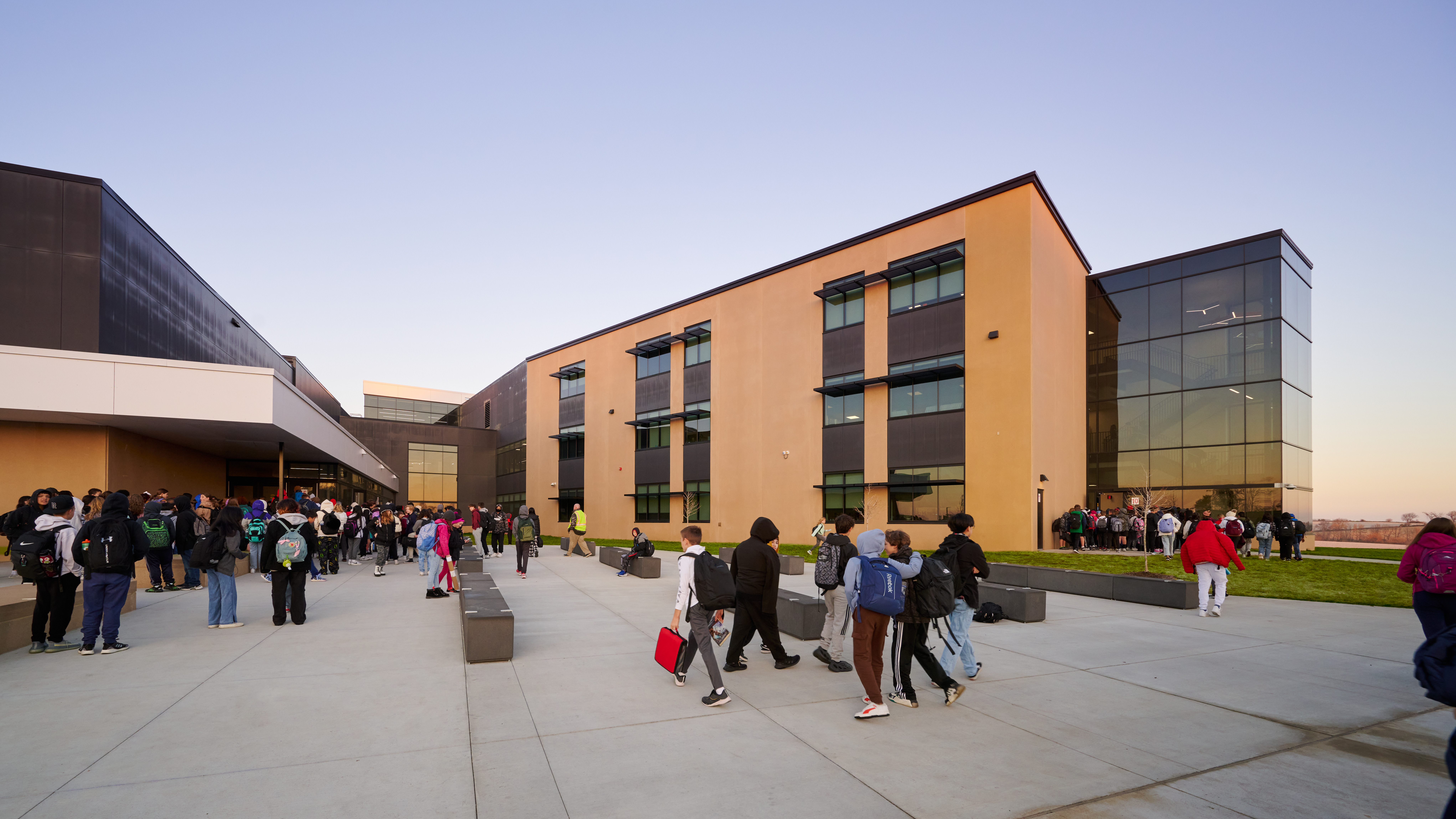 Bus Entrance of Dakota Middle School