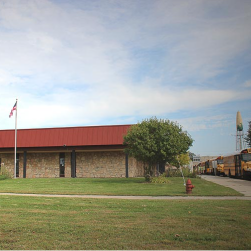 Bus Entrance of Dakota Middle School