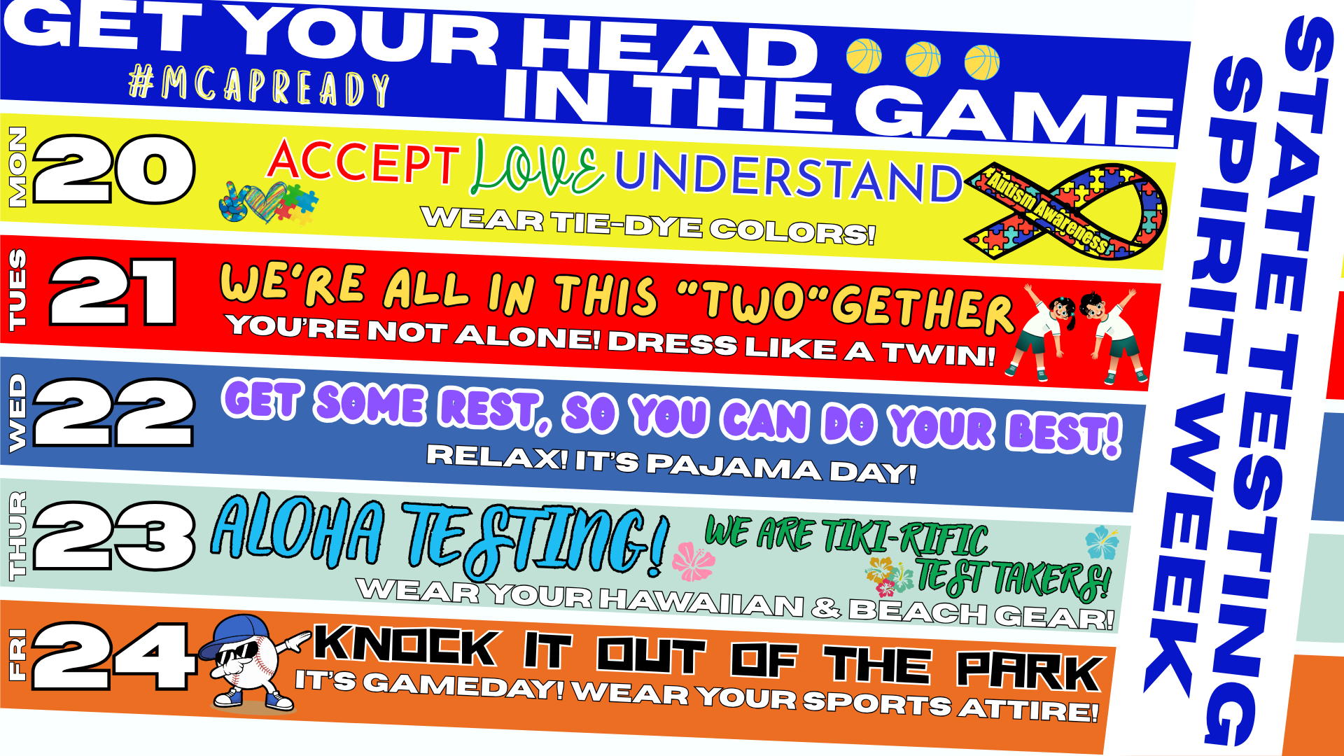 State Testing Spirit Week