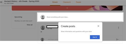 Google Classroom Screenshot