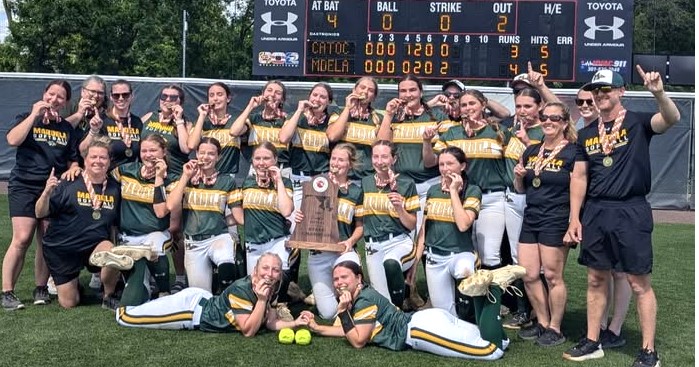 Image of the 2025 Class 1A State Champion Mardela Warriors Softball team