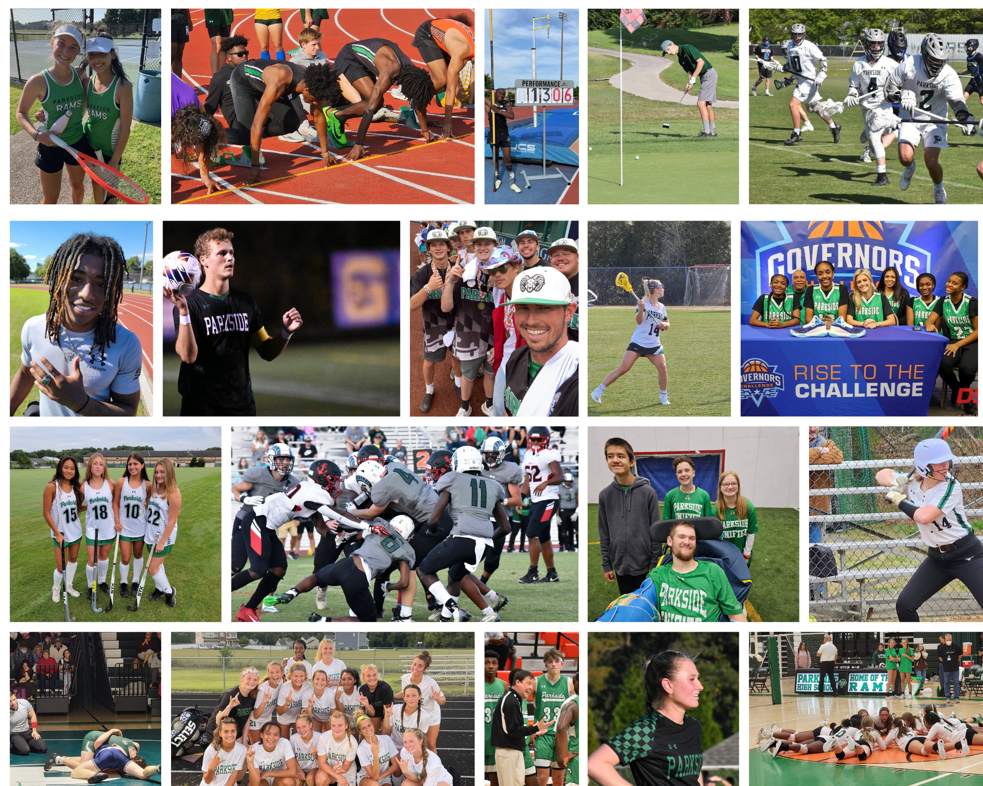 Parkside Athletics Collage