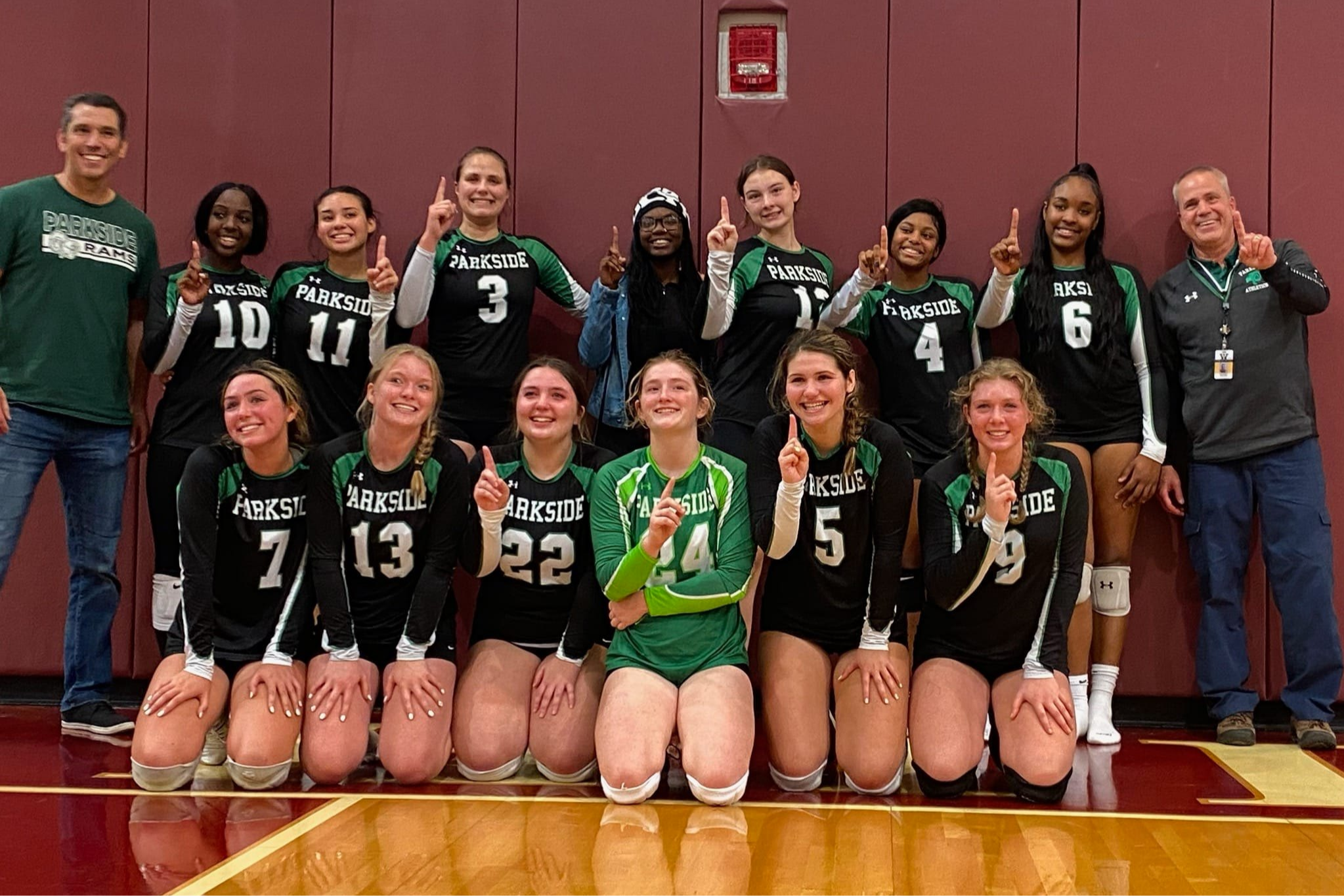 Image of Parkside High who played for the 2023 Bayside Volleyball Championship