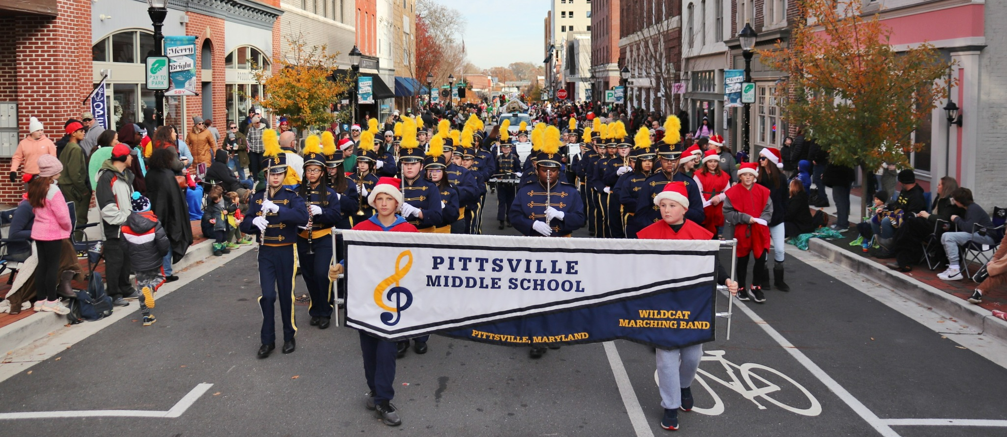 Marching Band in the Christmas parade