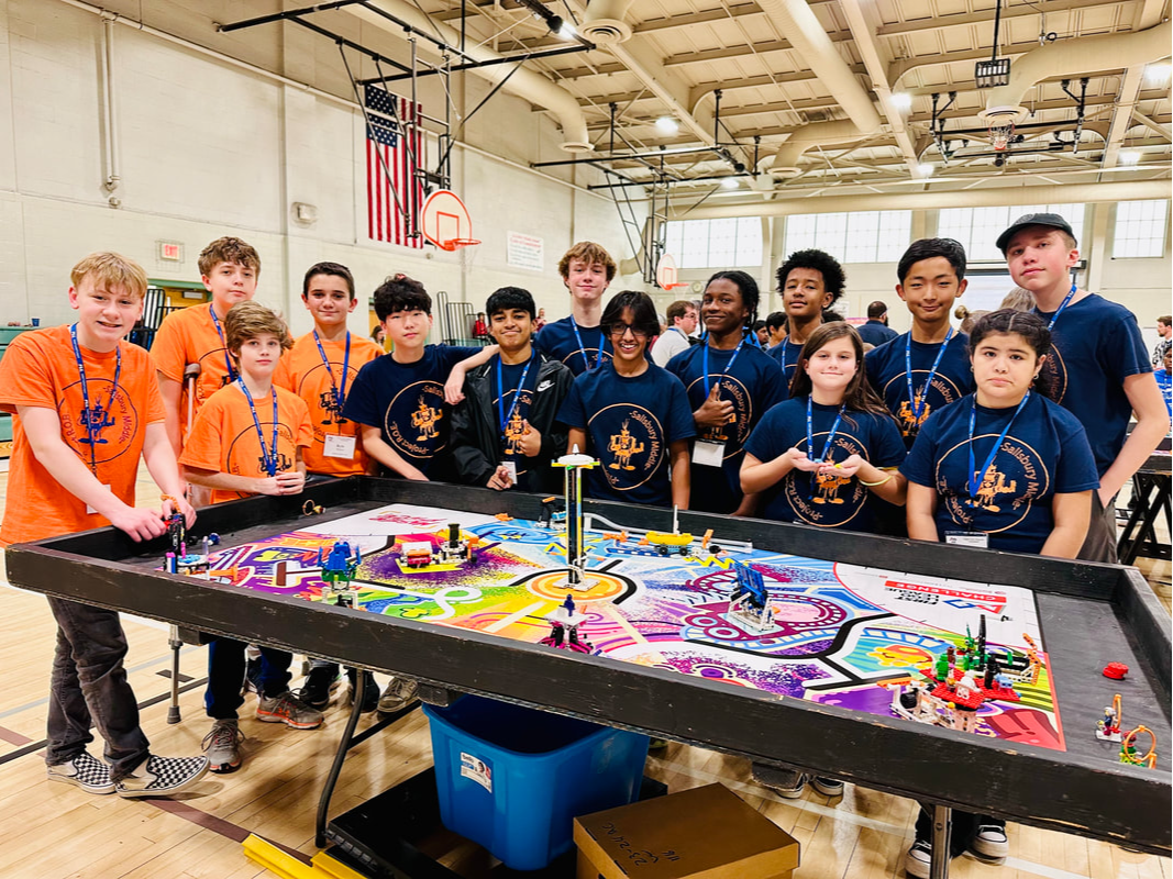 Image of the FIRST Lego League team from Salisbury Middle School