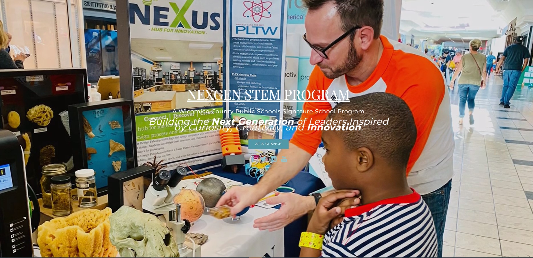 Image of student and teacher at the NexGen STEM Fair