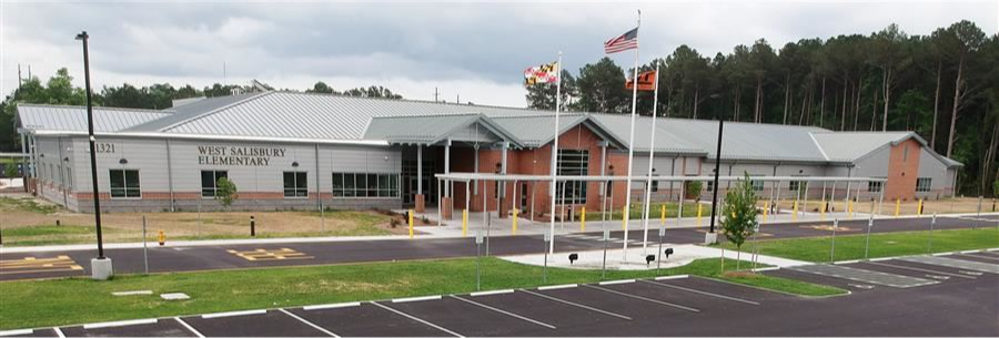 drone picture of west salisbury elementary