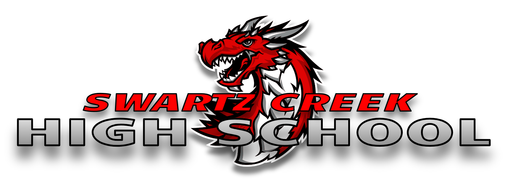 Dragon Logo with Title Swartz Creek High School