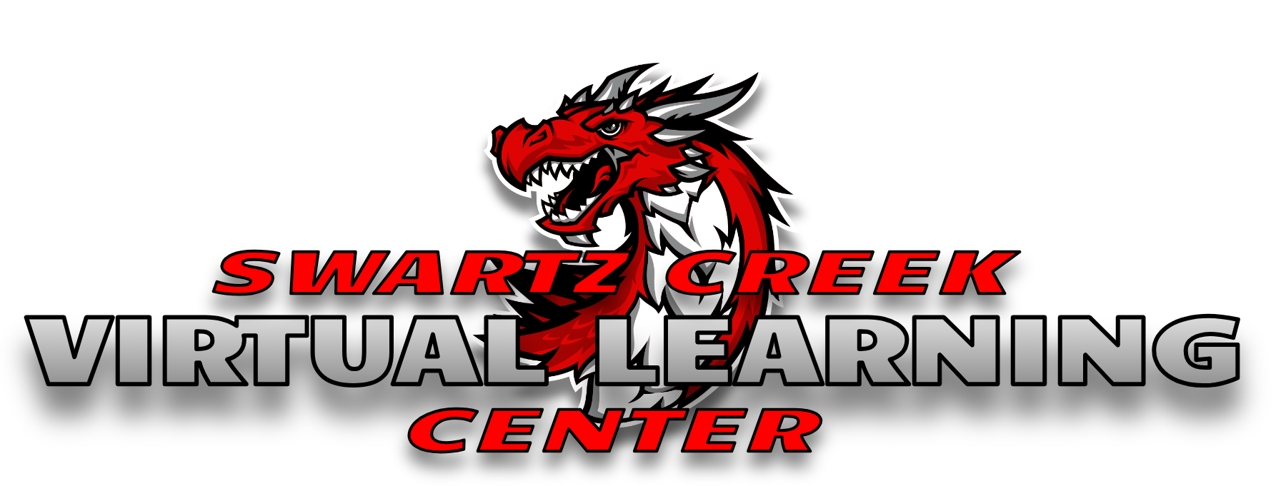 Dragon Logo with Title Swartz Creek Virtual Learning Center