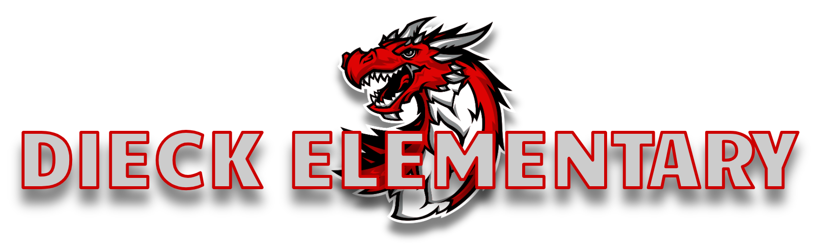 Dragon Logo with Title Dieck Elementary