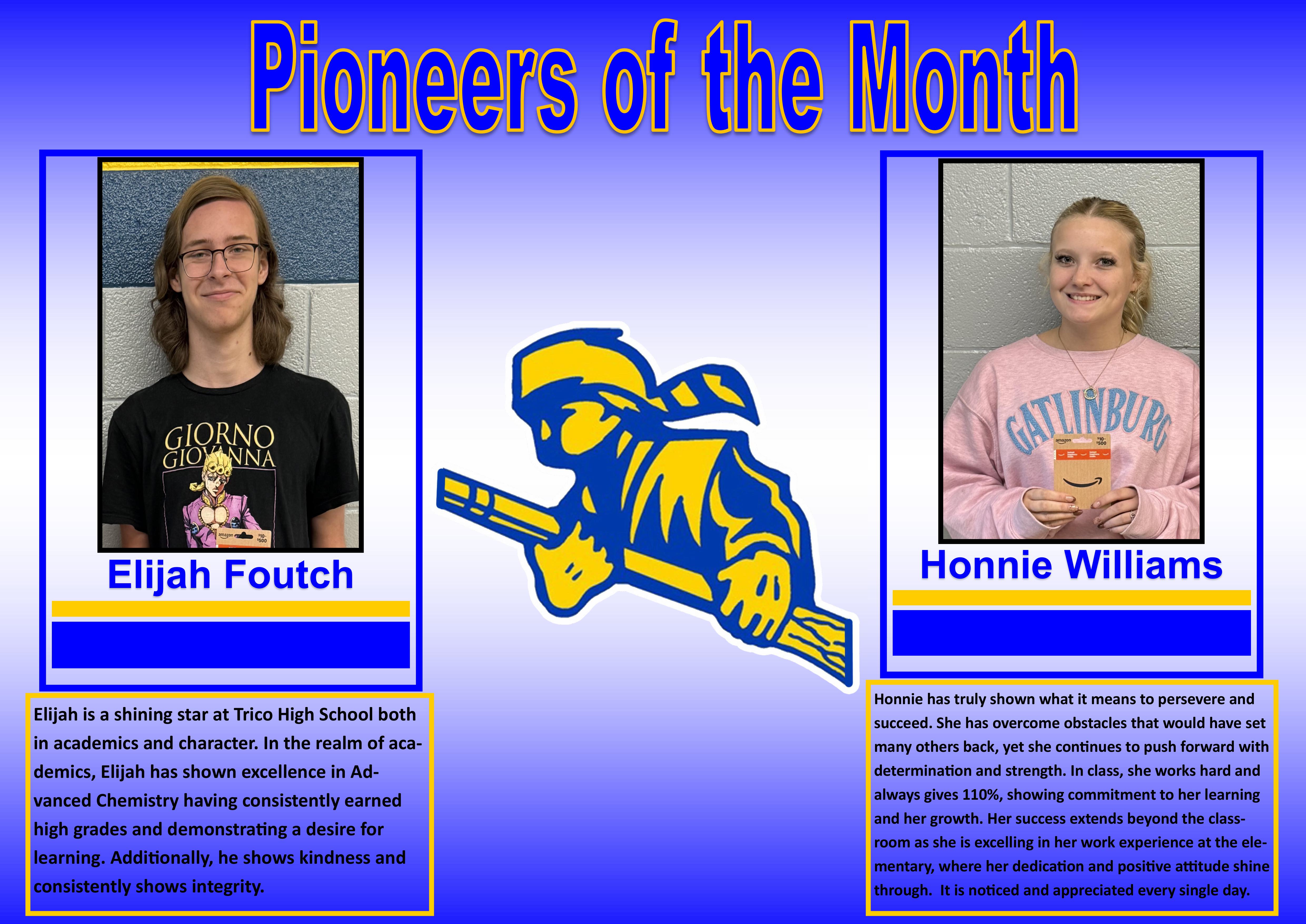 Pioneer Of the Month