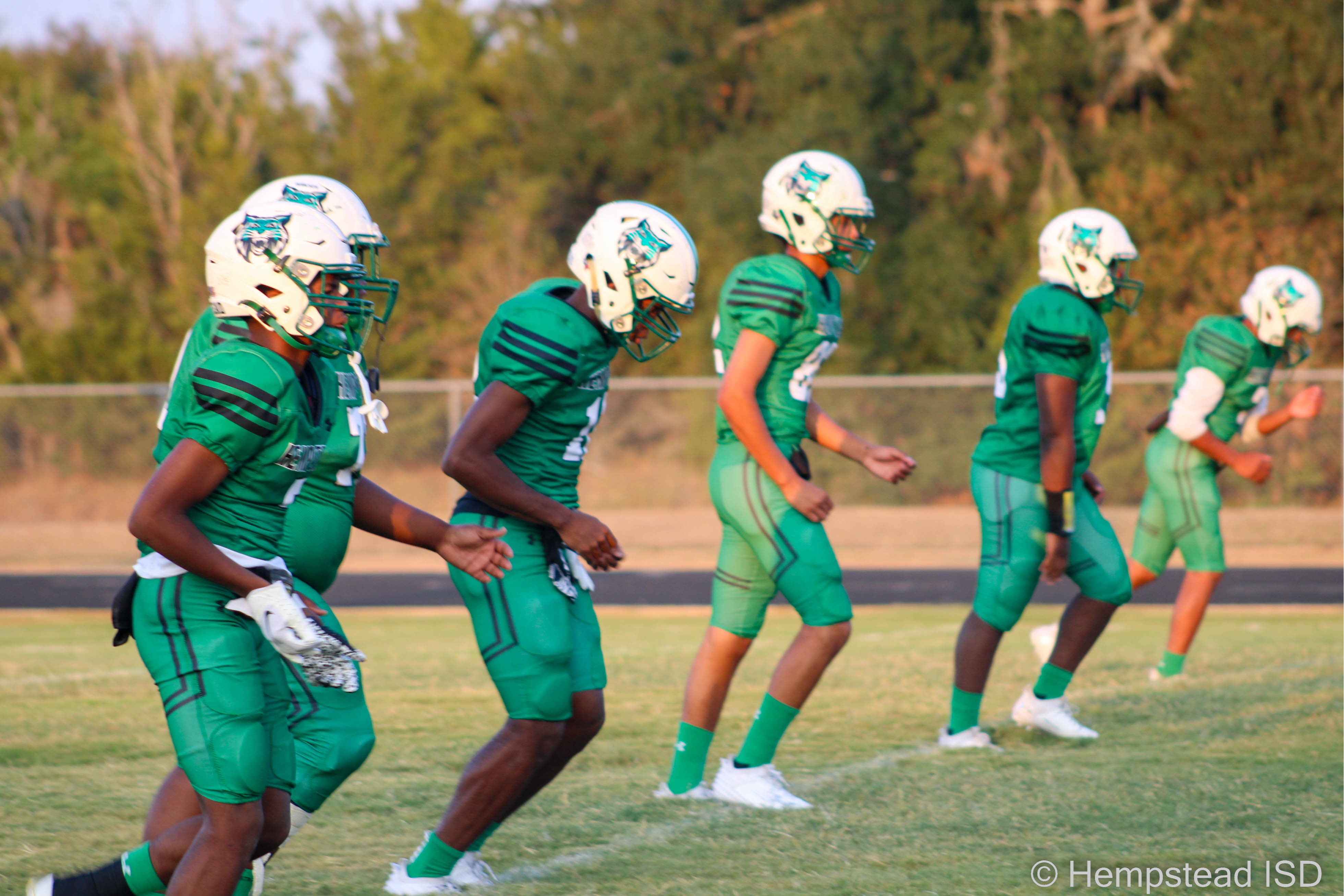 football players on field