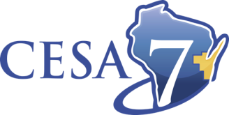 CESA 7 Logo State of WI with 7 inside
