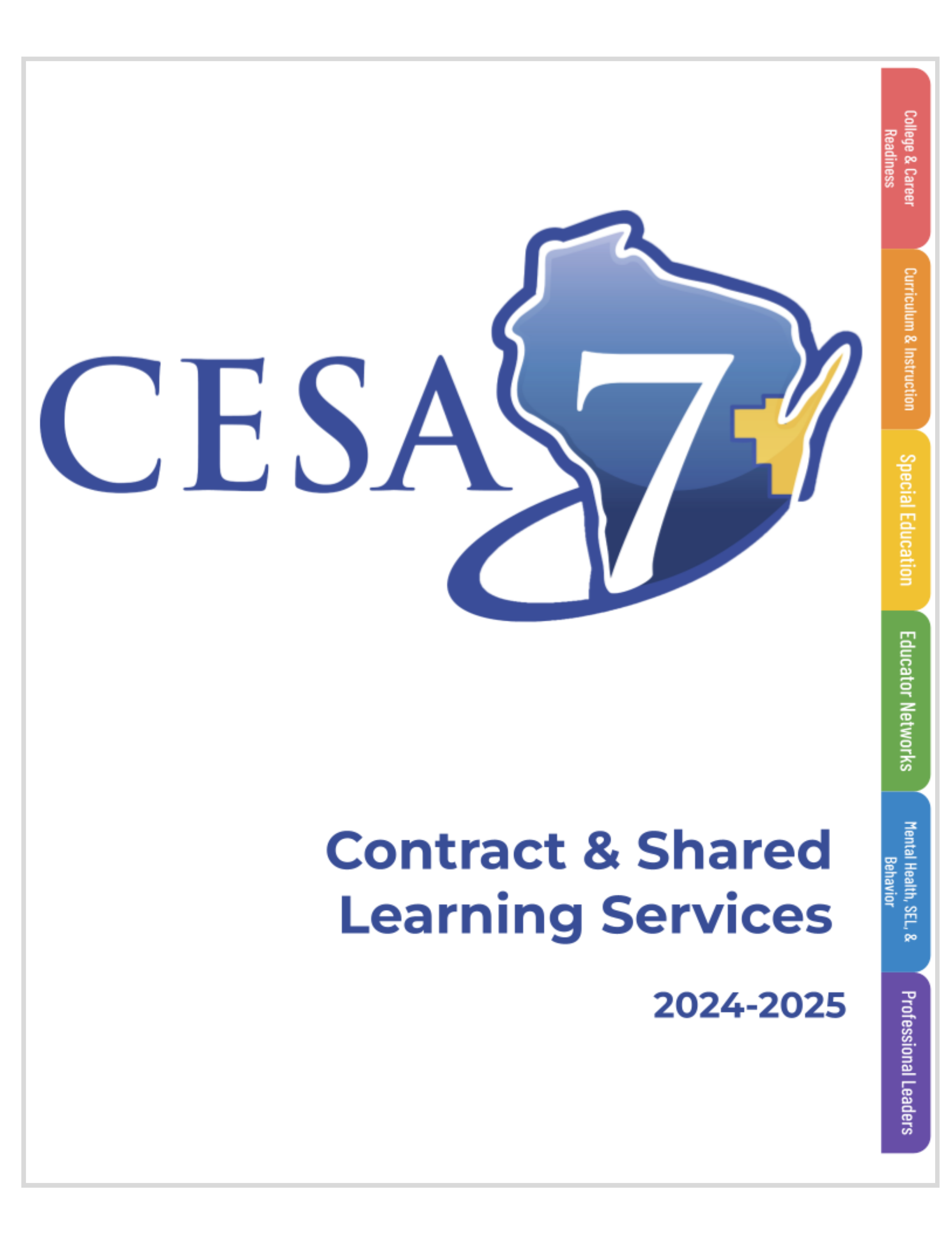 CESA 7 Learning Services Contract & Shared Services Book Cover Image