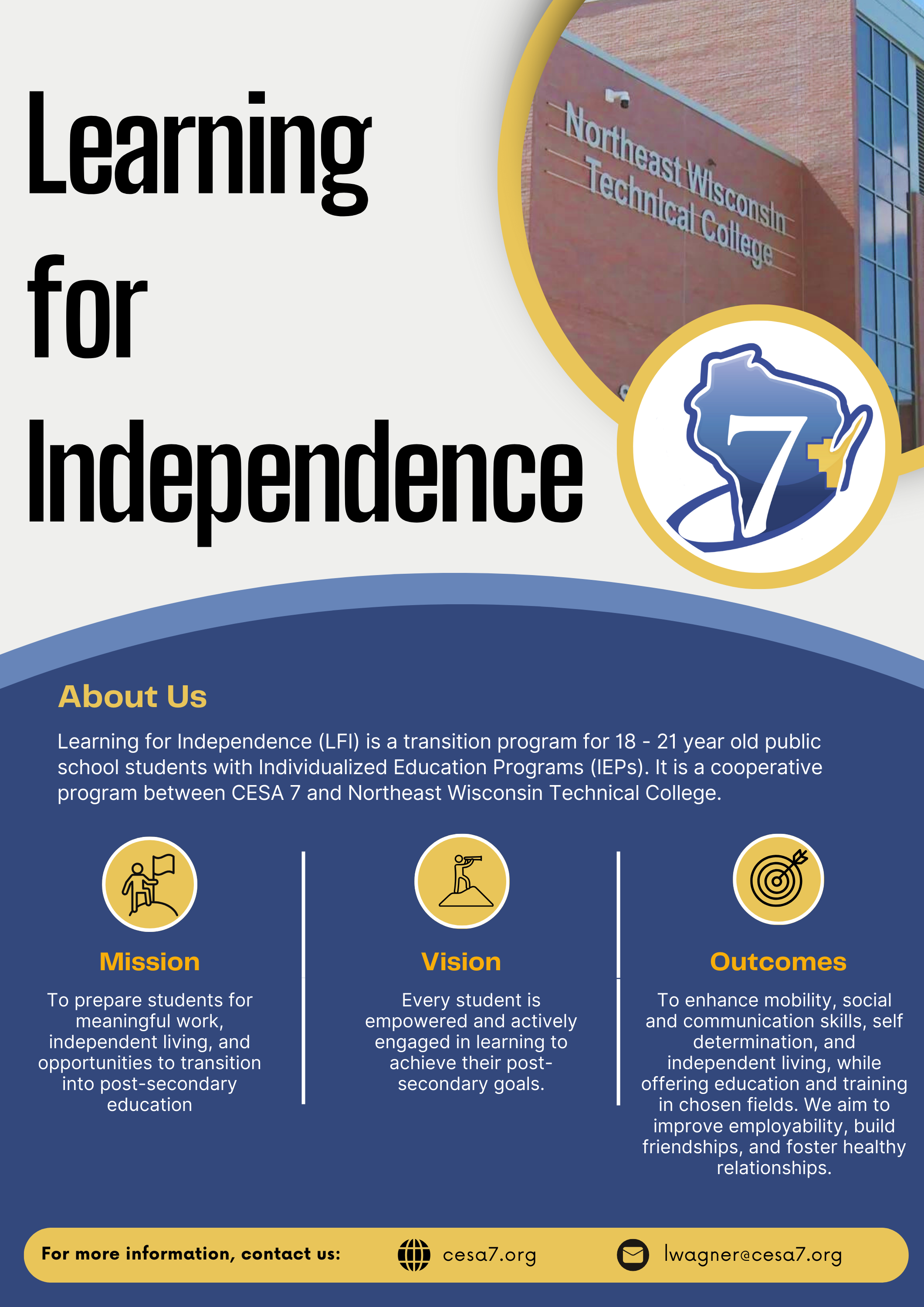 Learning for Independence Flyer