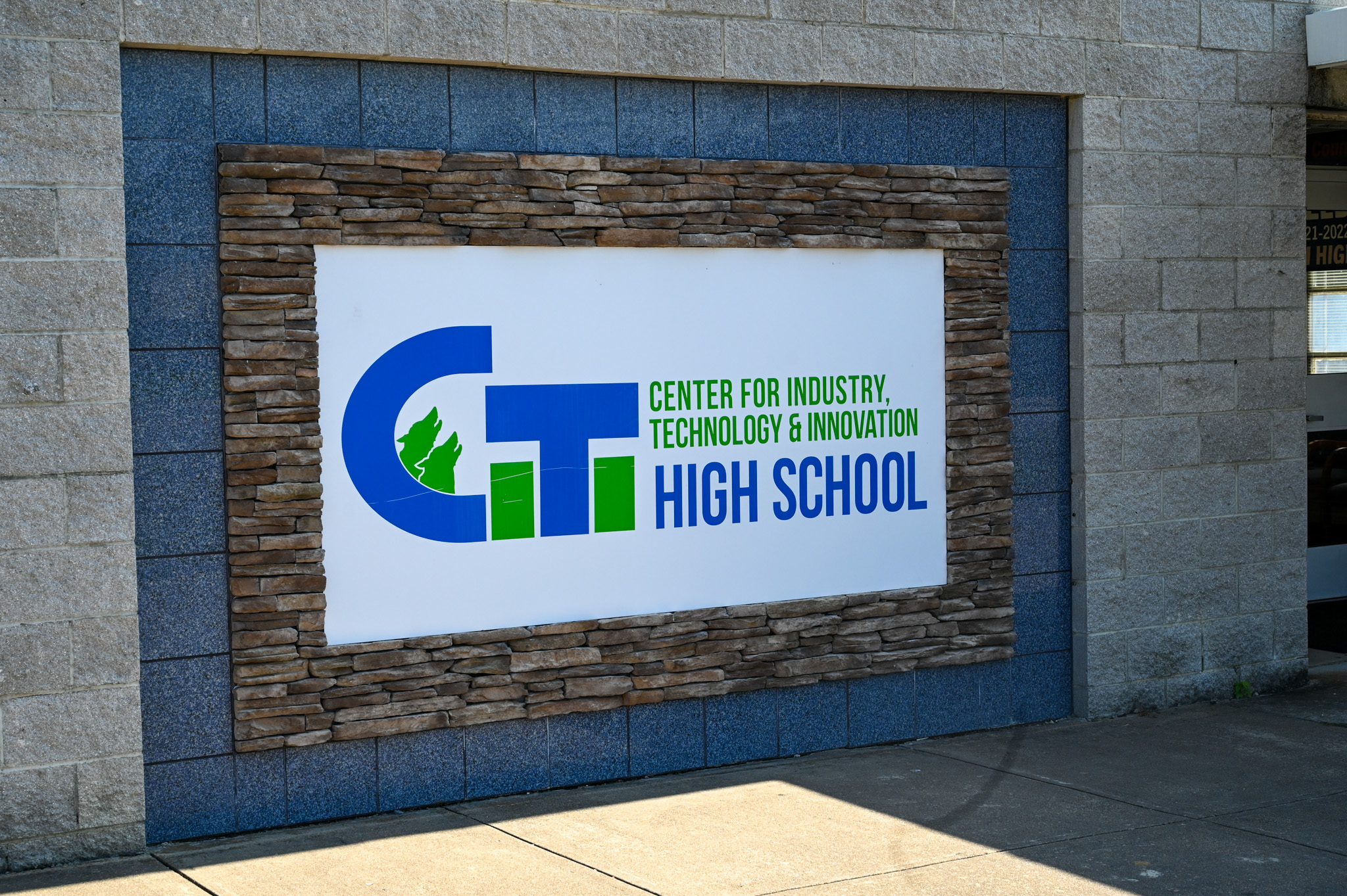 Citi High School outside sign that reads CITI High School