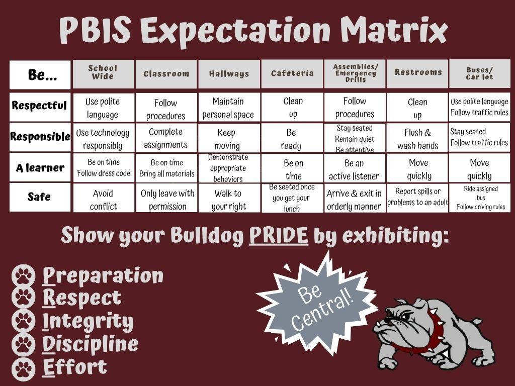 PBIS Expectation Matrix