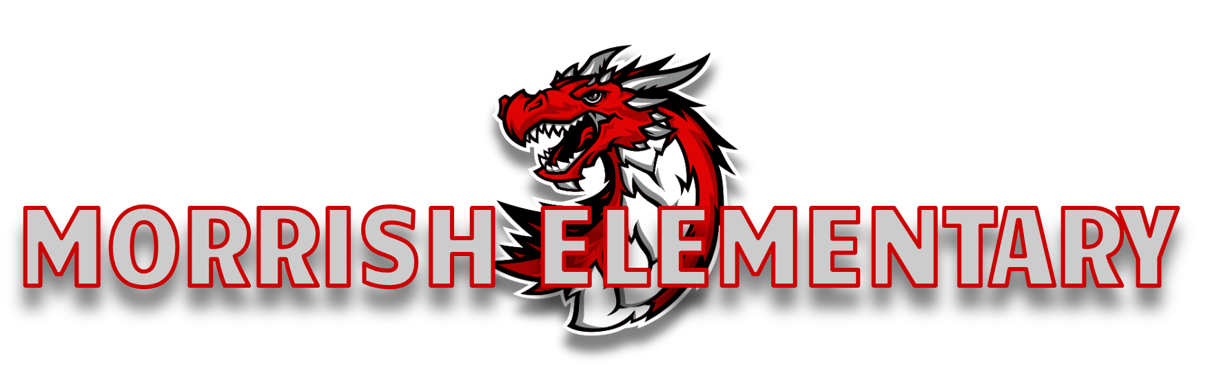 Dragon Logo with Title Morrish Elementary
