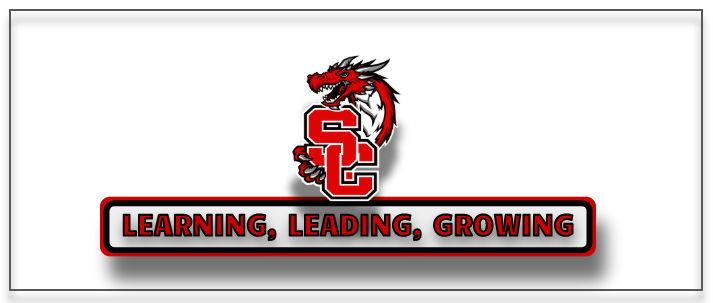Tagline logo learning, leading, growing