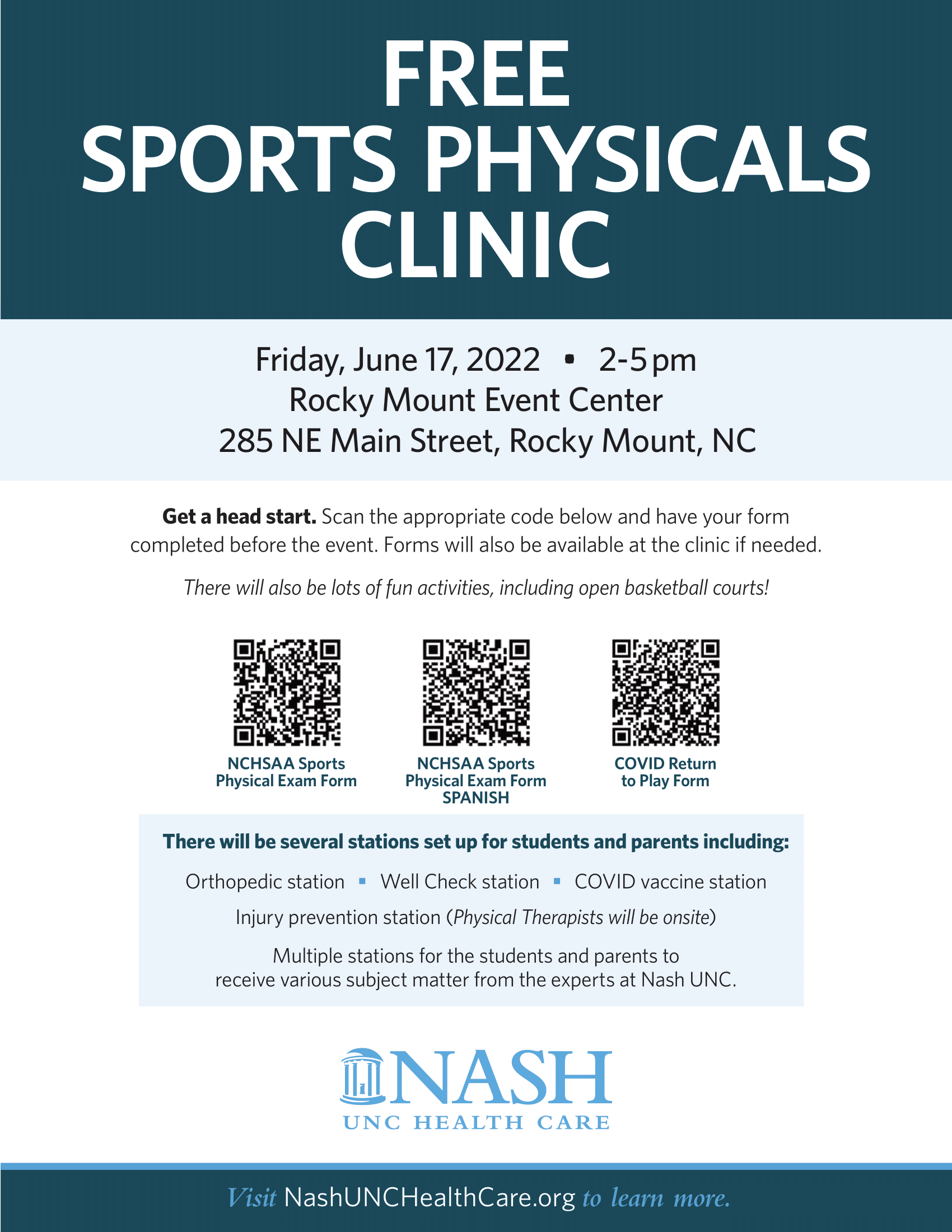sports physicals clinic