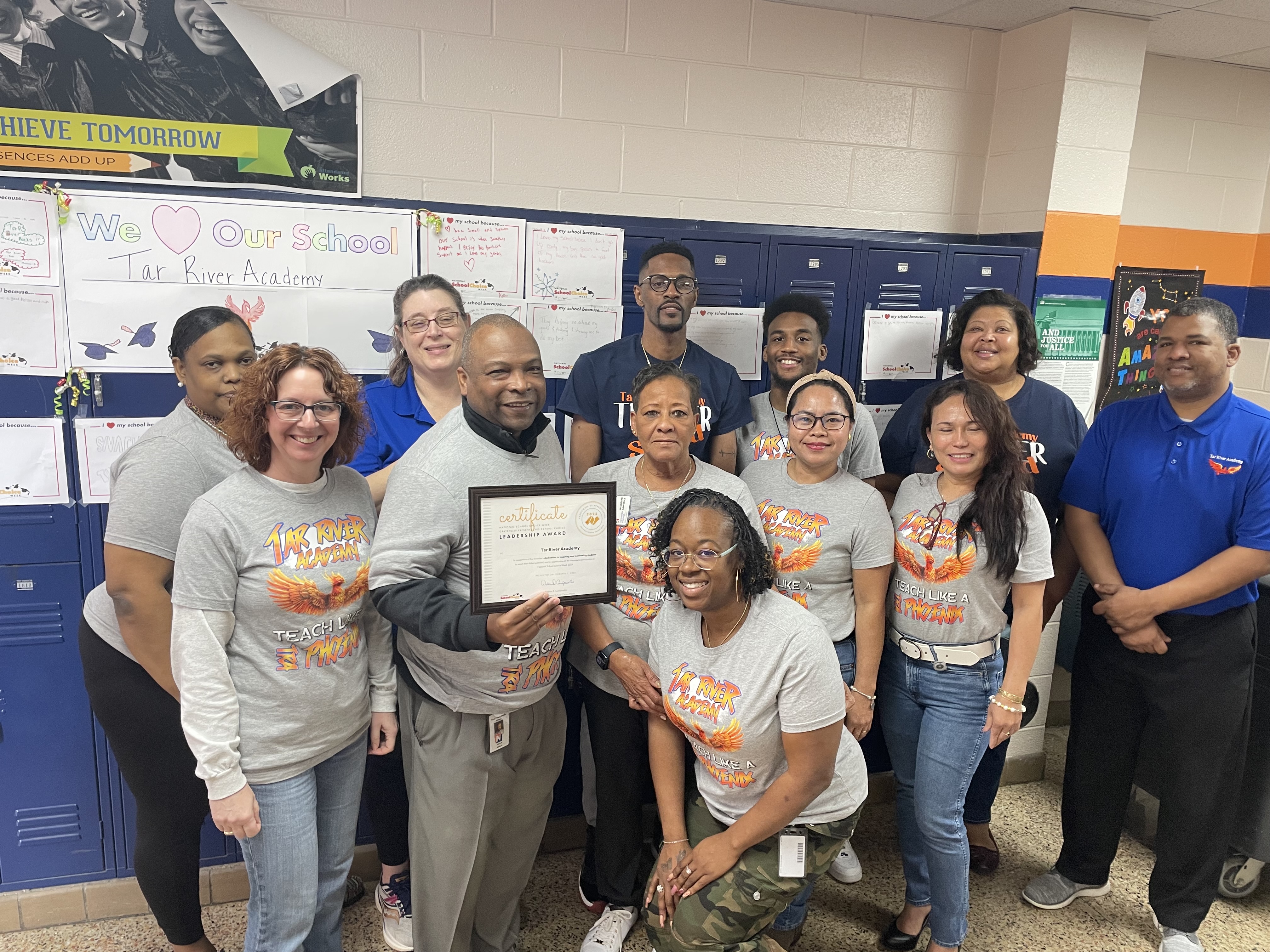 TRA celebrates School Choice Week. Staff presented with a Leadership Award for their dedication to inspiring and motivating students to reach their fullest potential. 