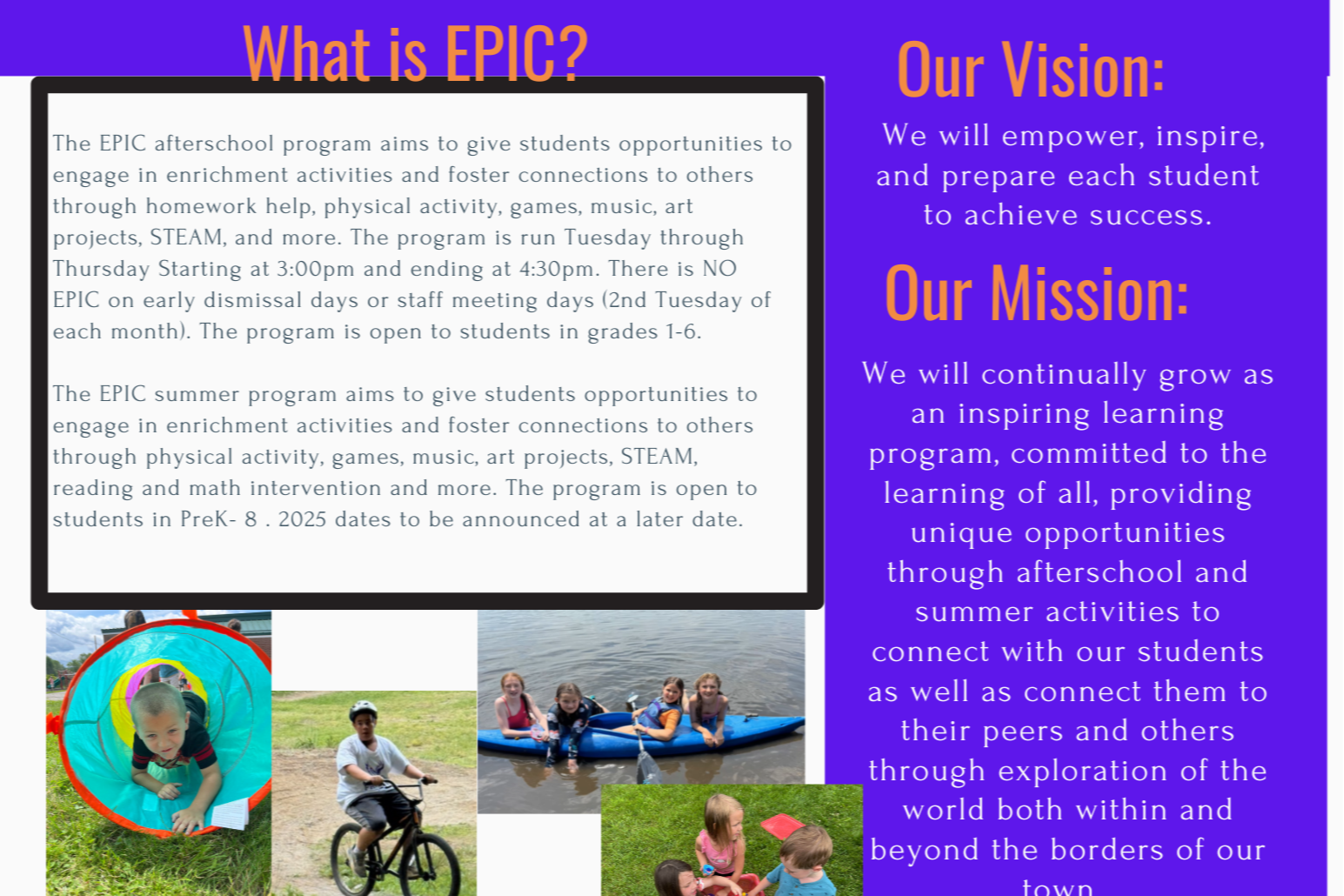 EPIC After School Program 25-26
