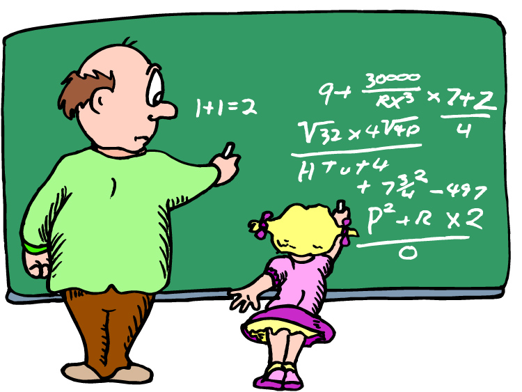 Math Teacher Cartoon