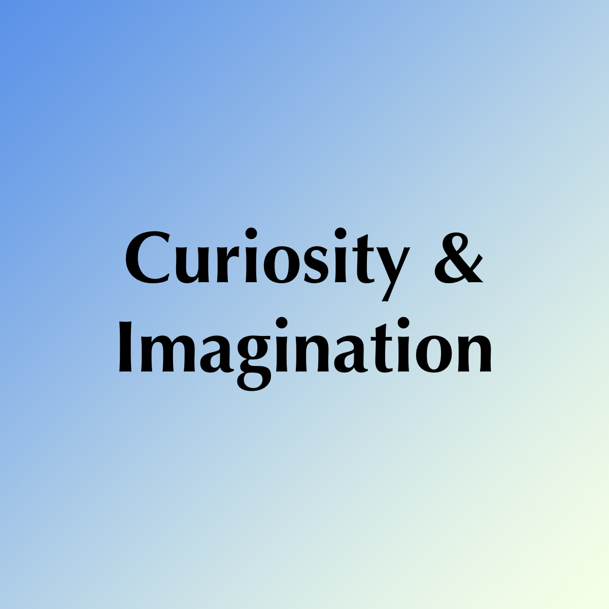 Curiosity & Imagination