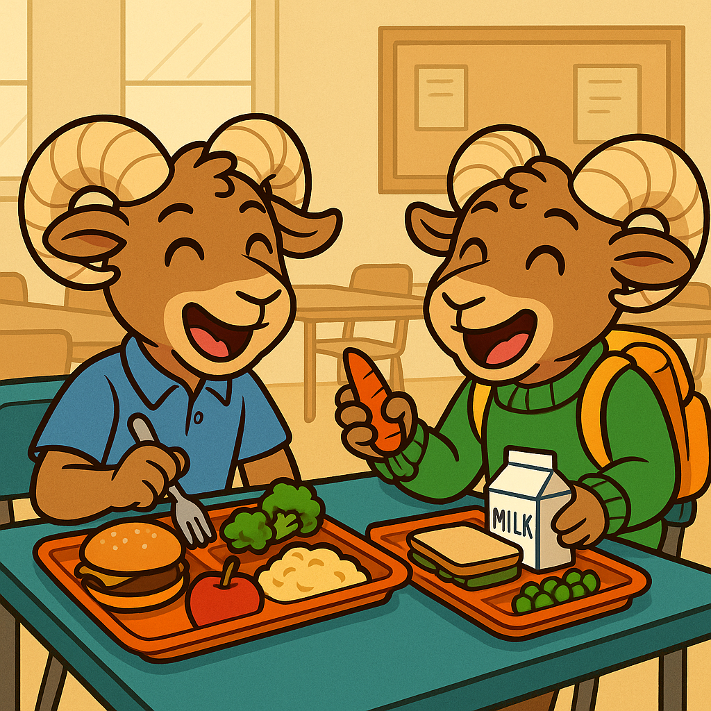 Rams Eating Lunch