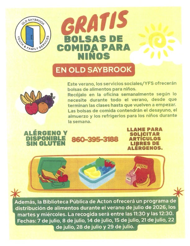 Summer Food Program - Spanish Poster