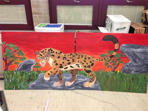 Lincoln Leopard Mural