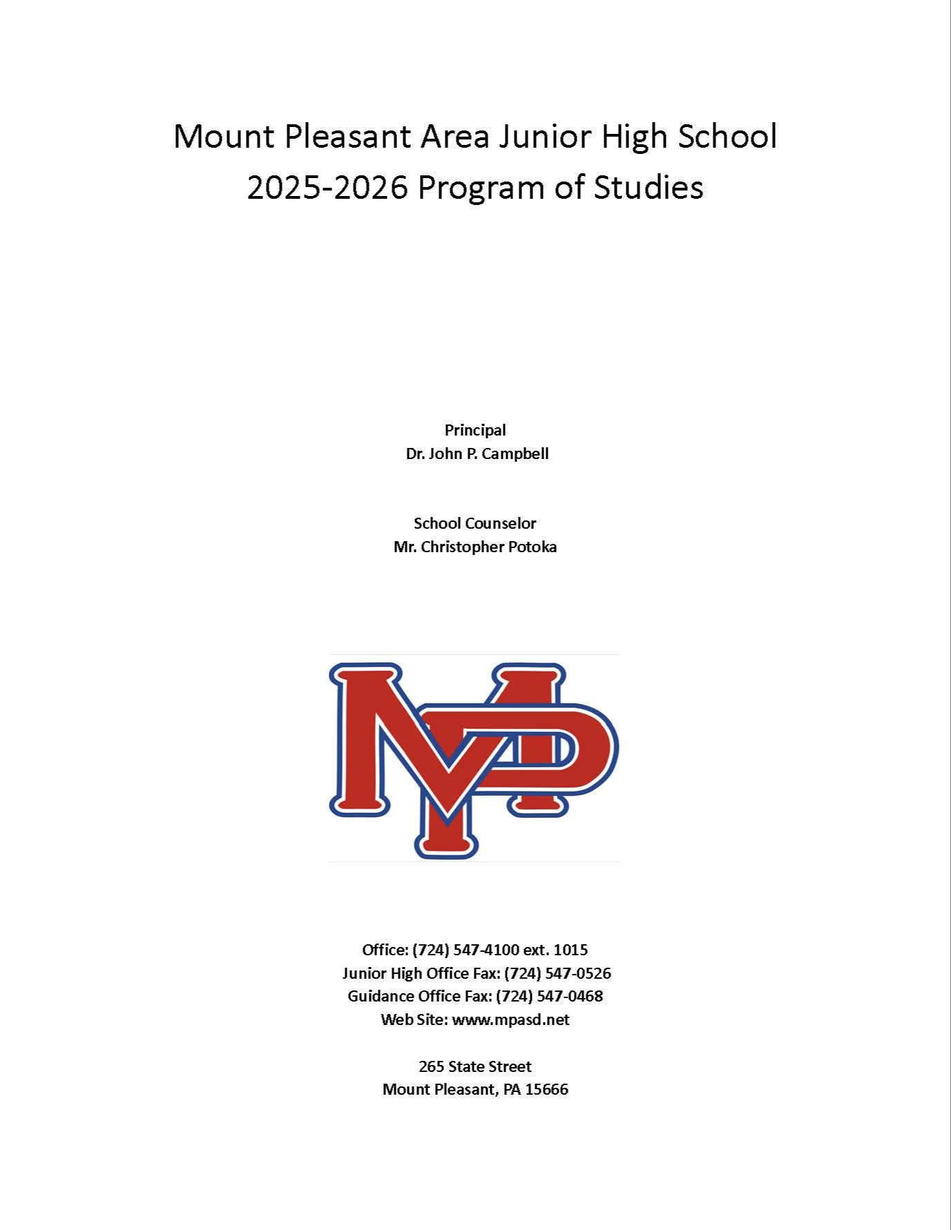 Program of Studies