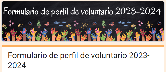 Volunteer Form Spanish
