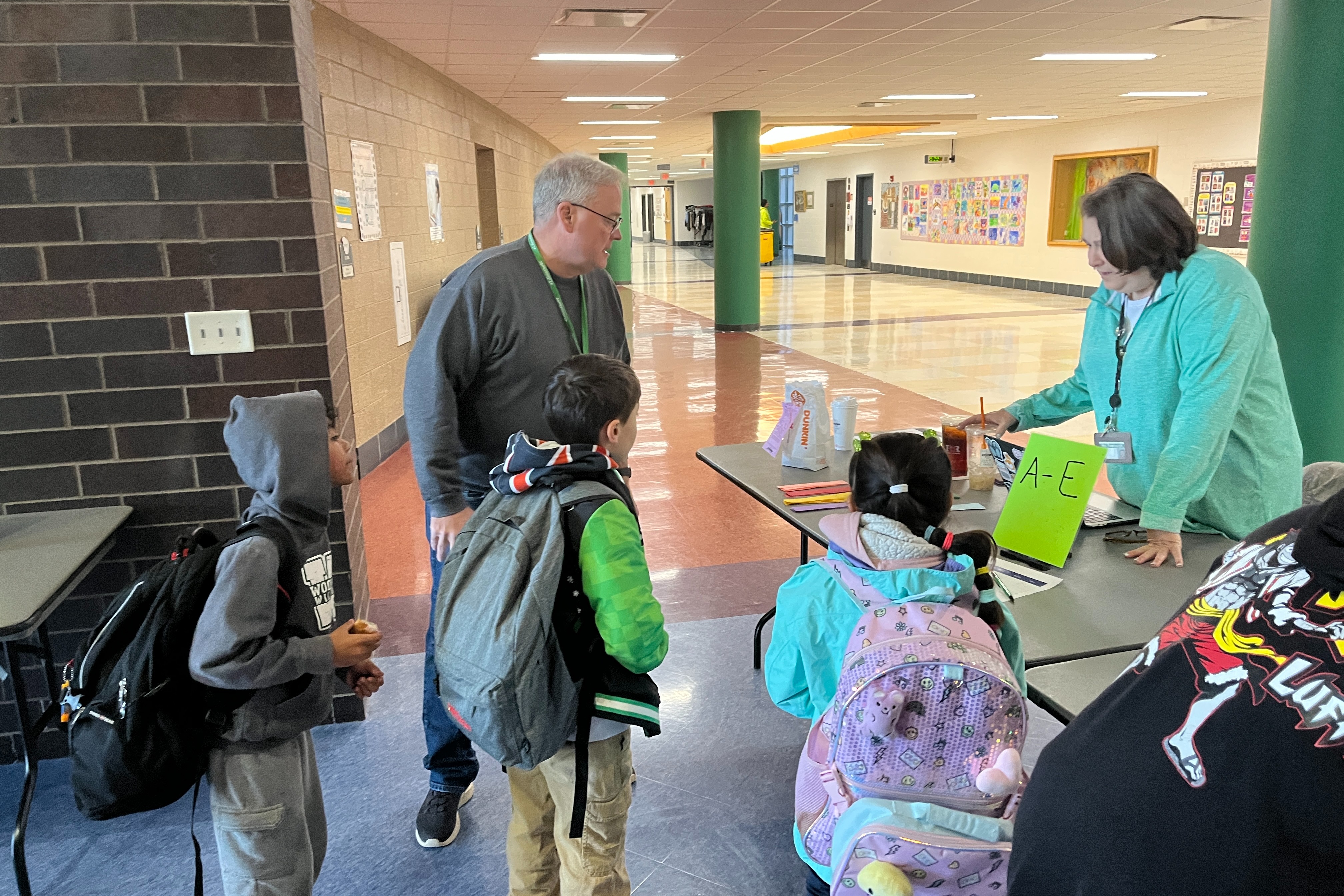 Students arrive for Saturday Study Hall Program