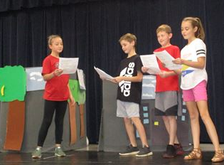 students doing activities