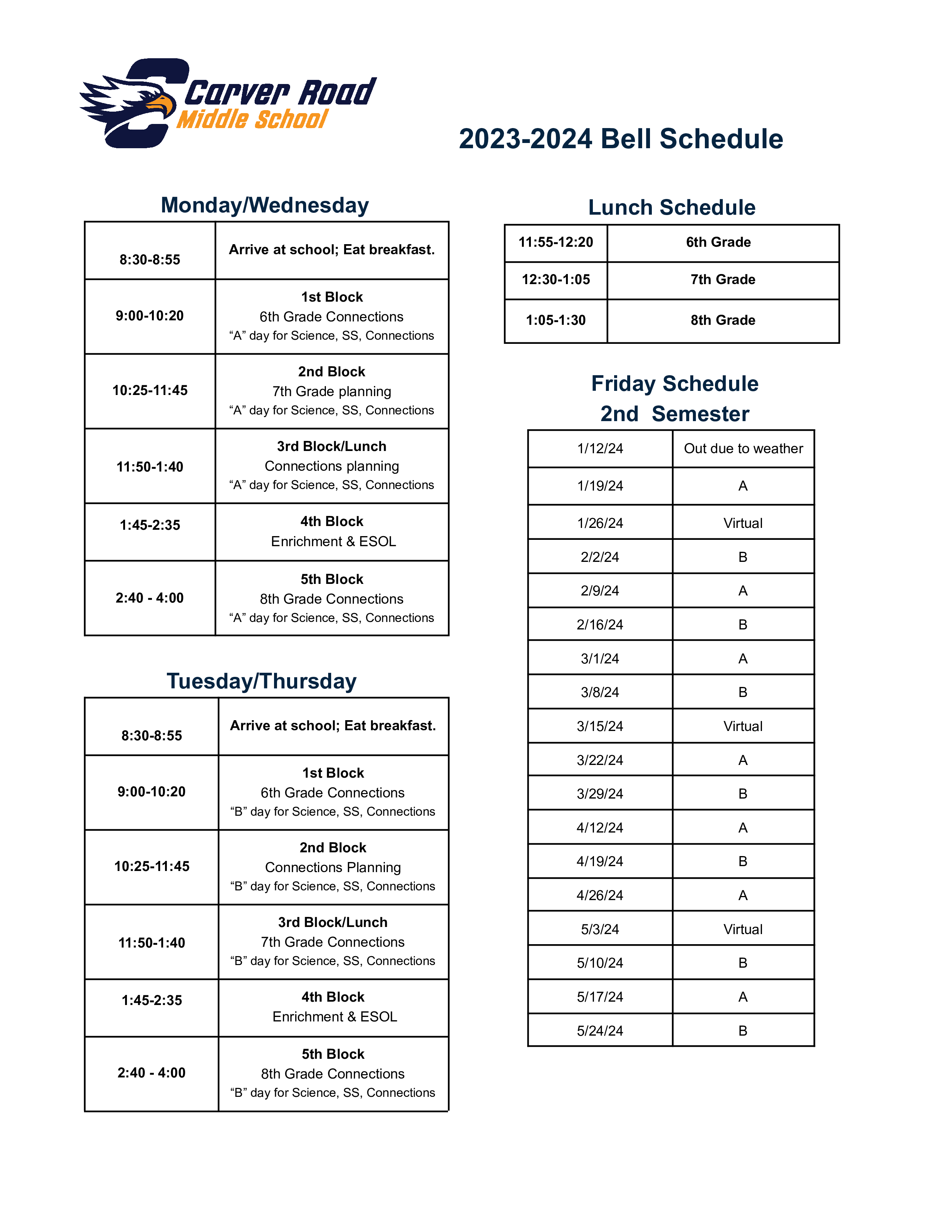 bell-schedule-carver-road-middle-school