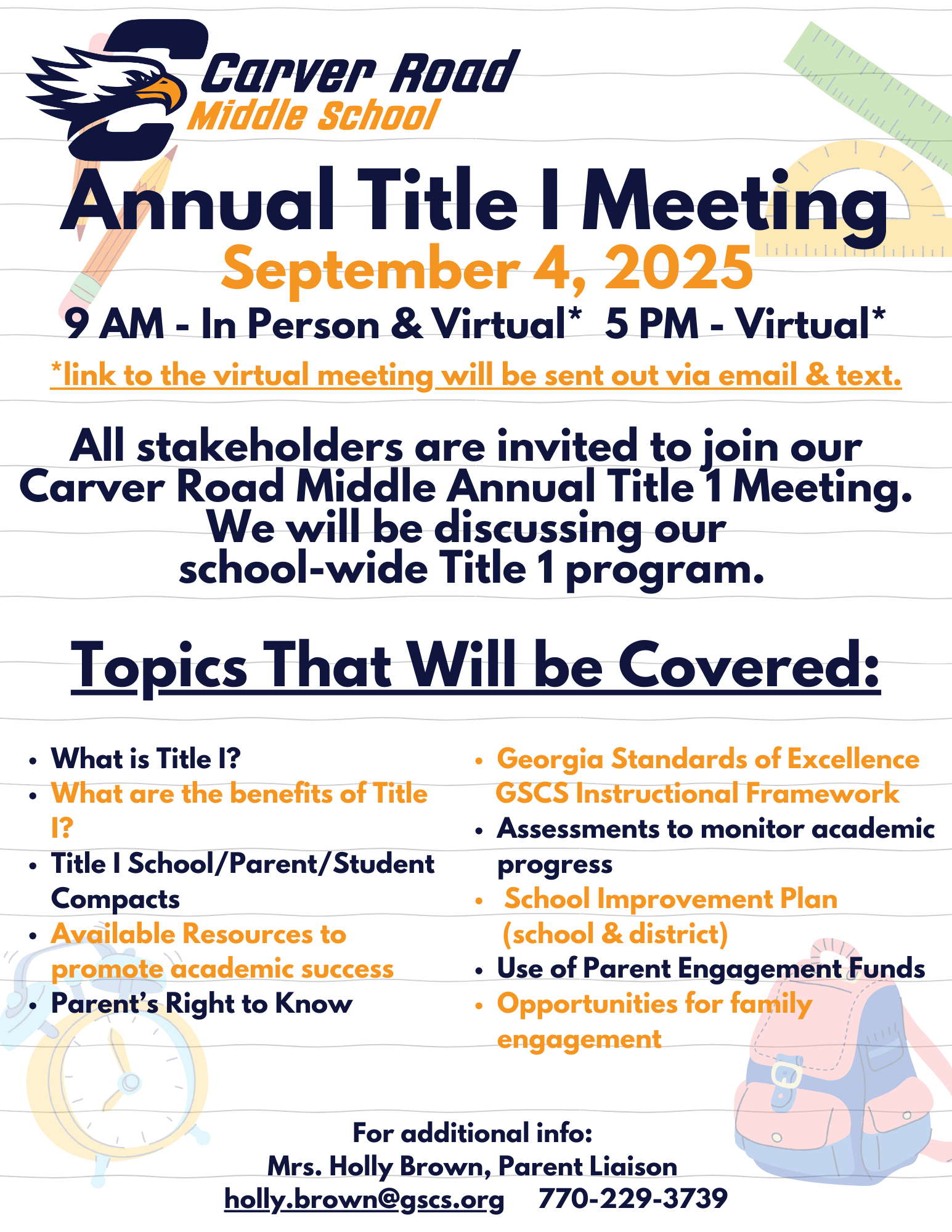 title I meeting