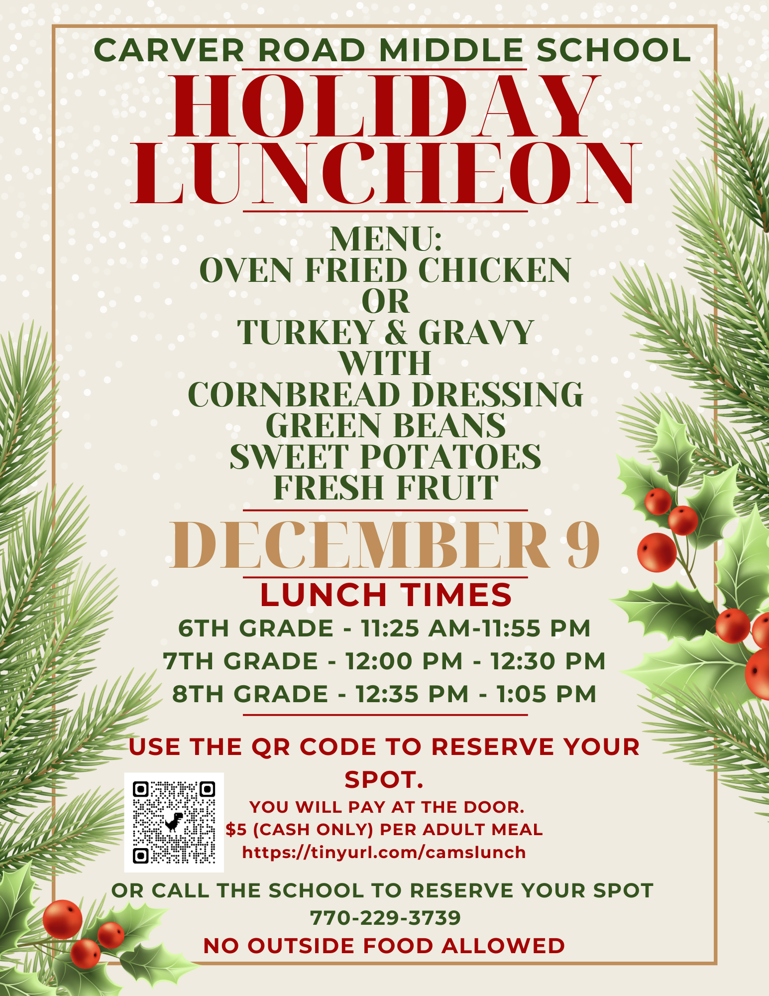 holiday luncheon