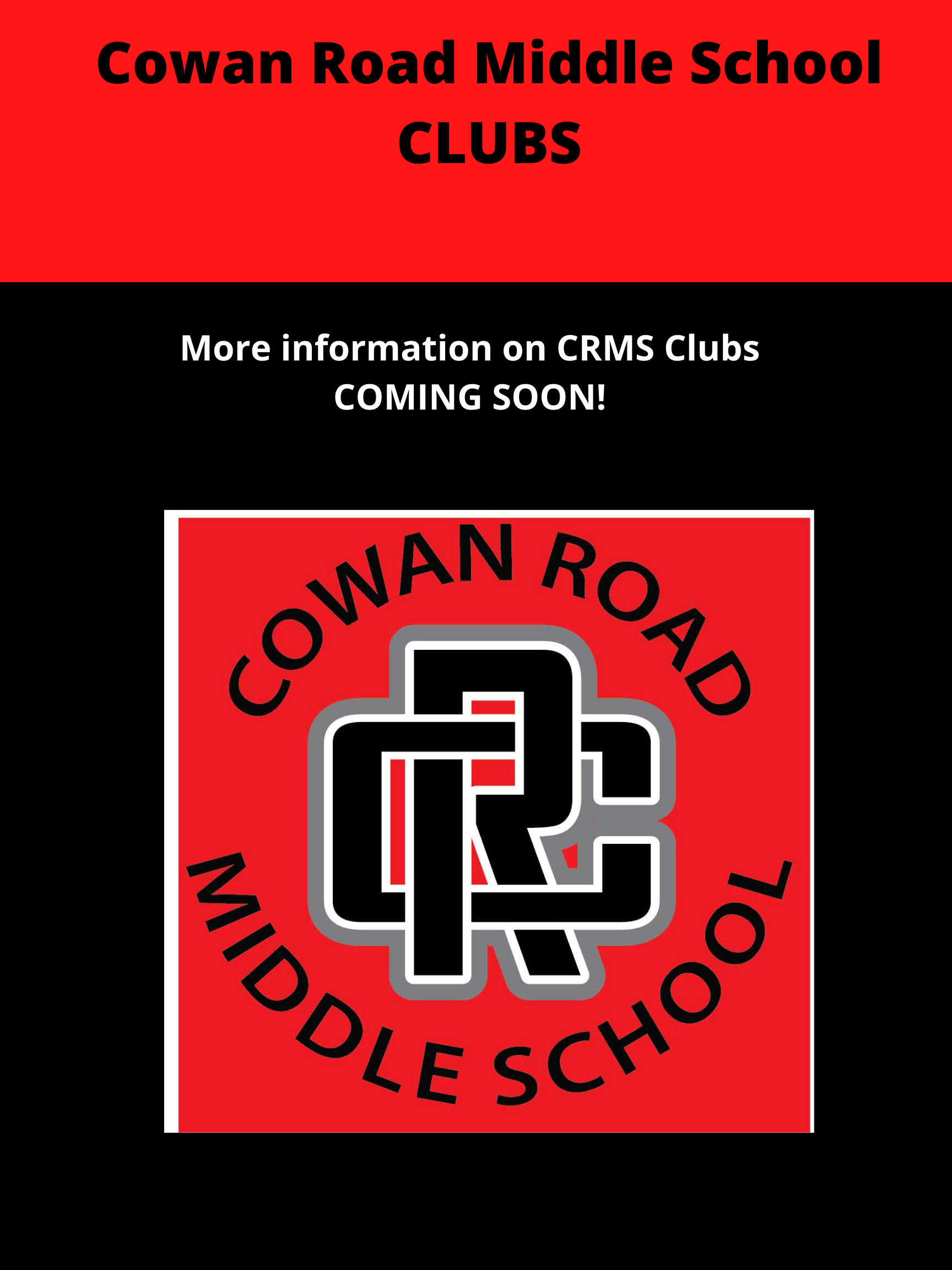 Clubs and Groups | Cowan Road Middle School