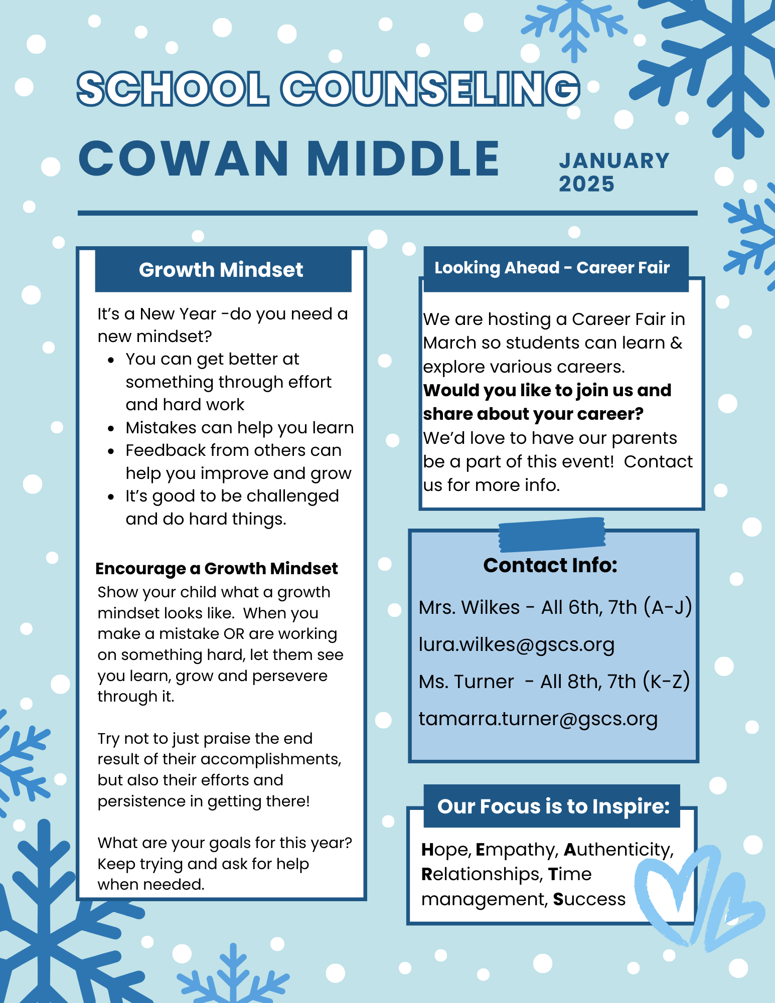 January Newsletter