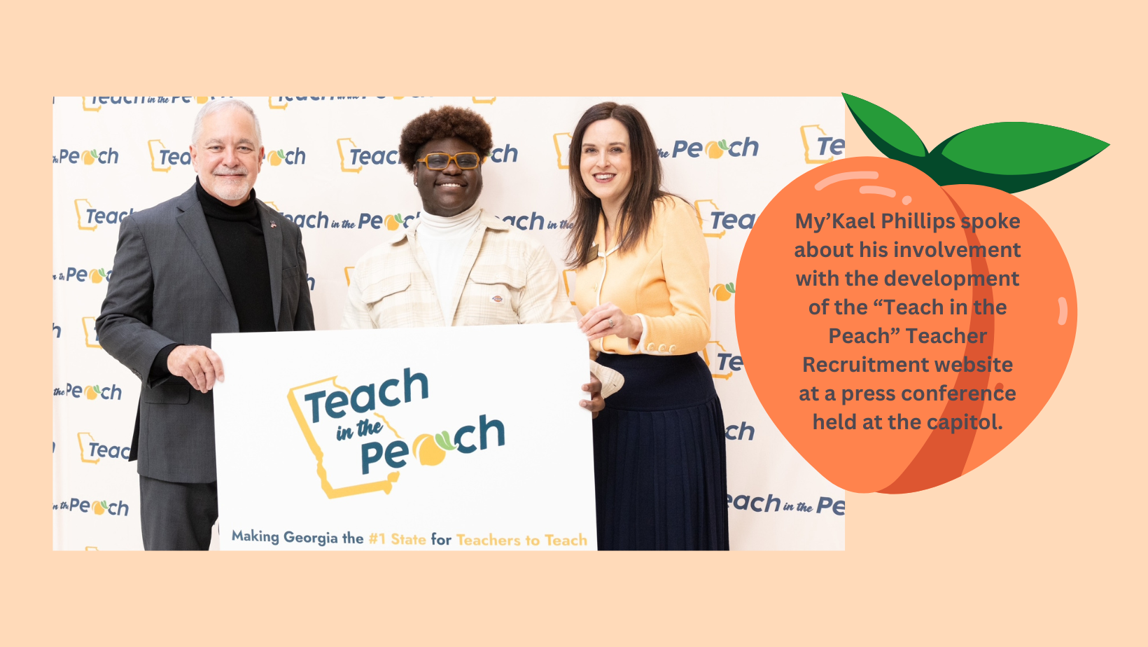 MyKael teach in the Peach