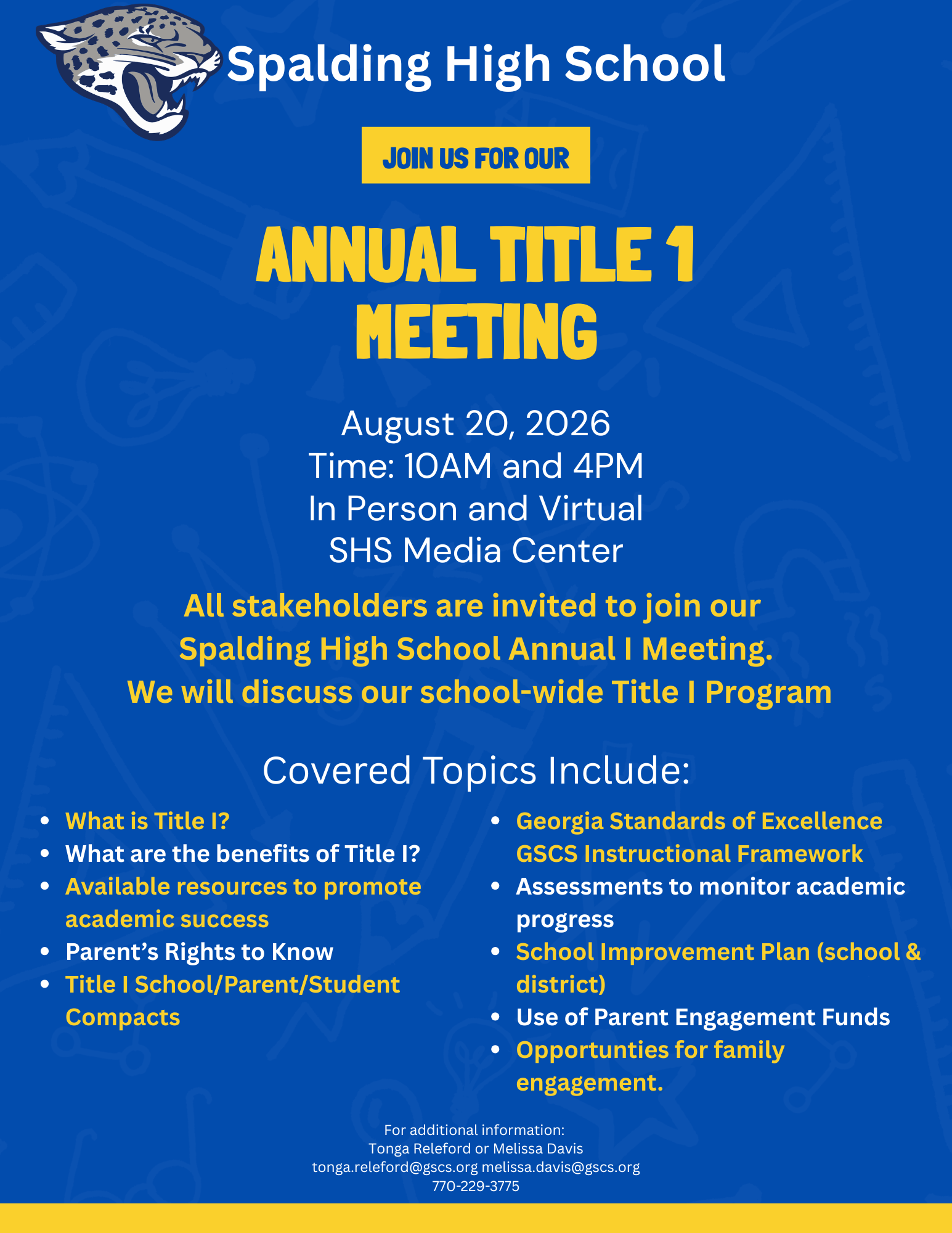 Title I Meeting