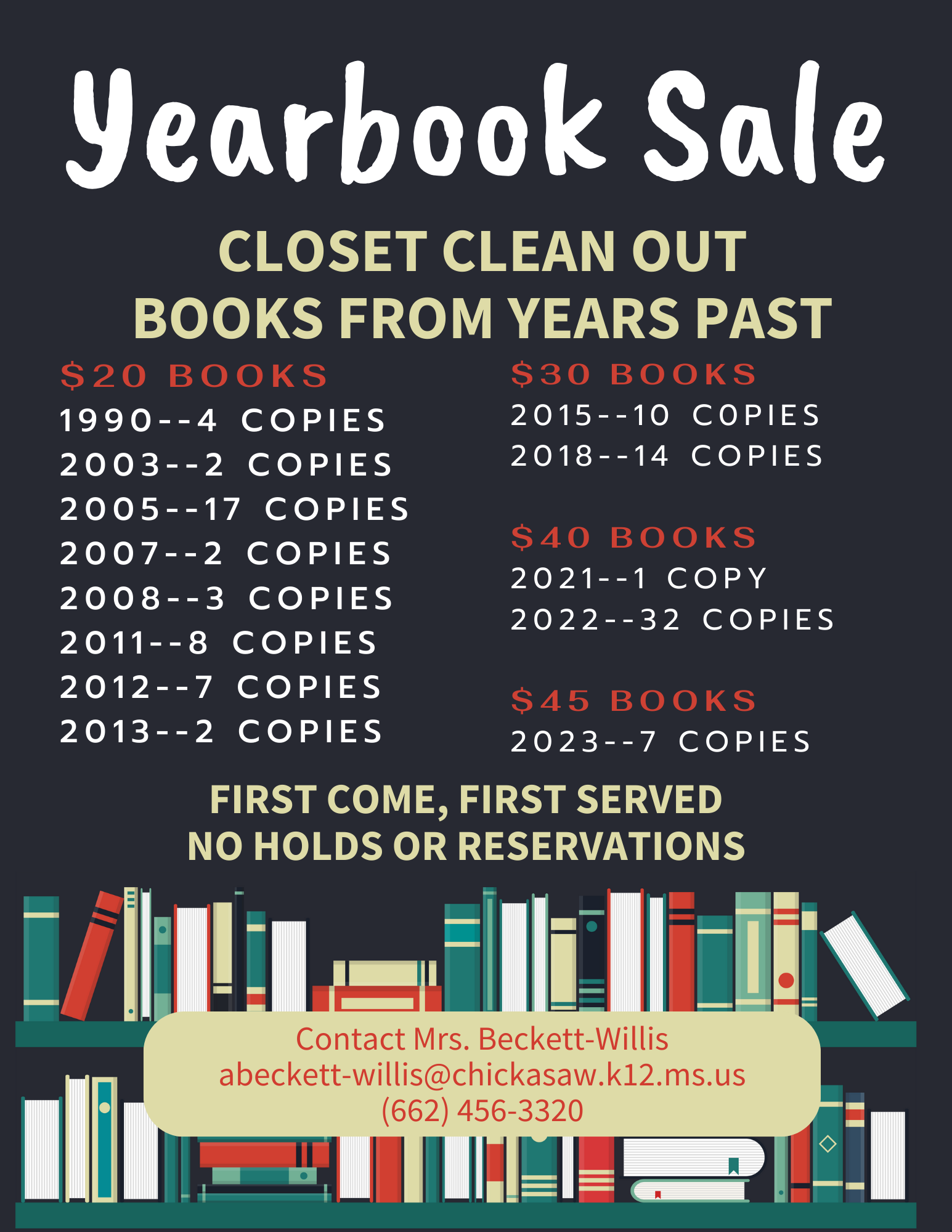 Book Sale Flyer