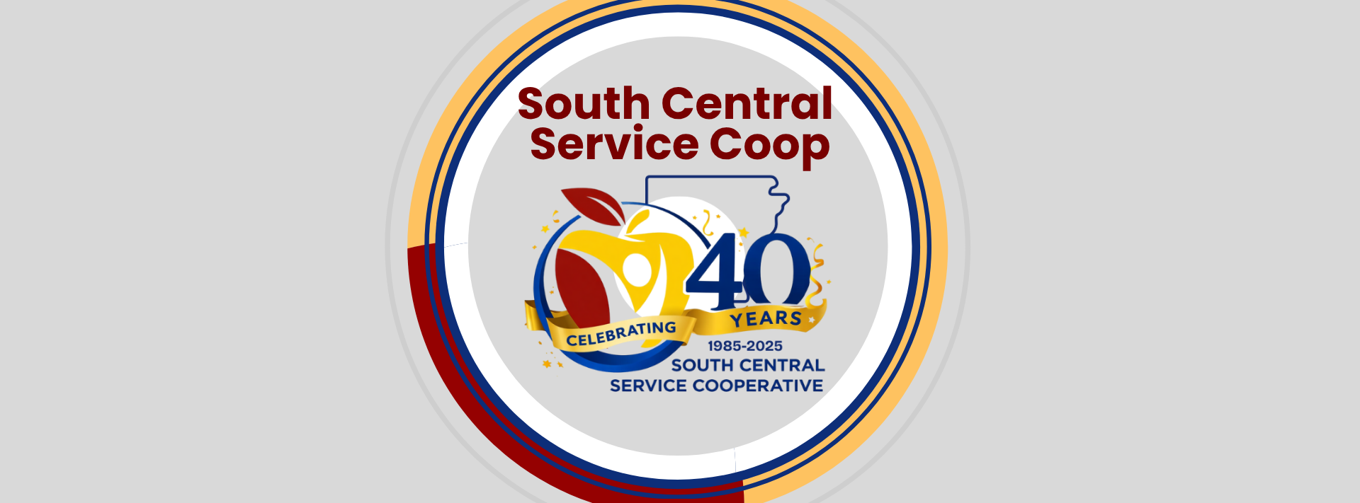 South Central Service Coop. 40 years of service with an apple and the state of Arkansas. #weARsouthcentral