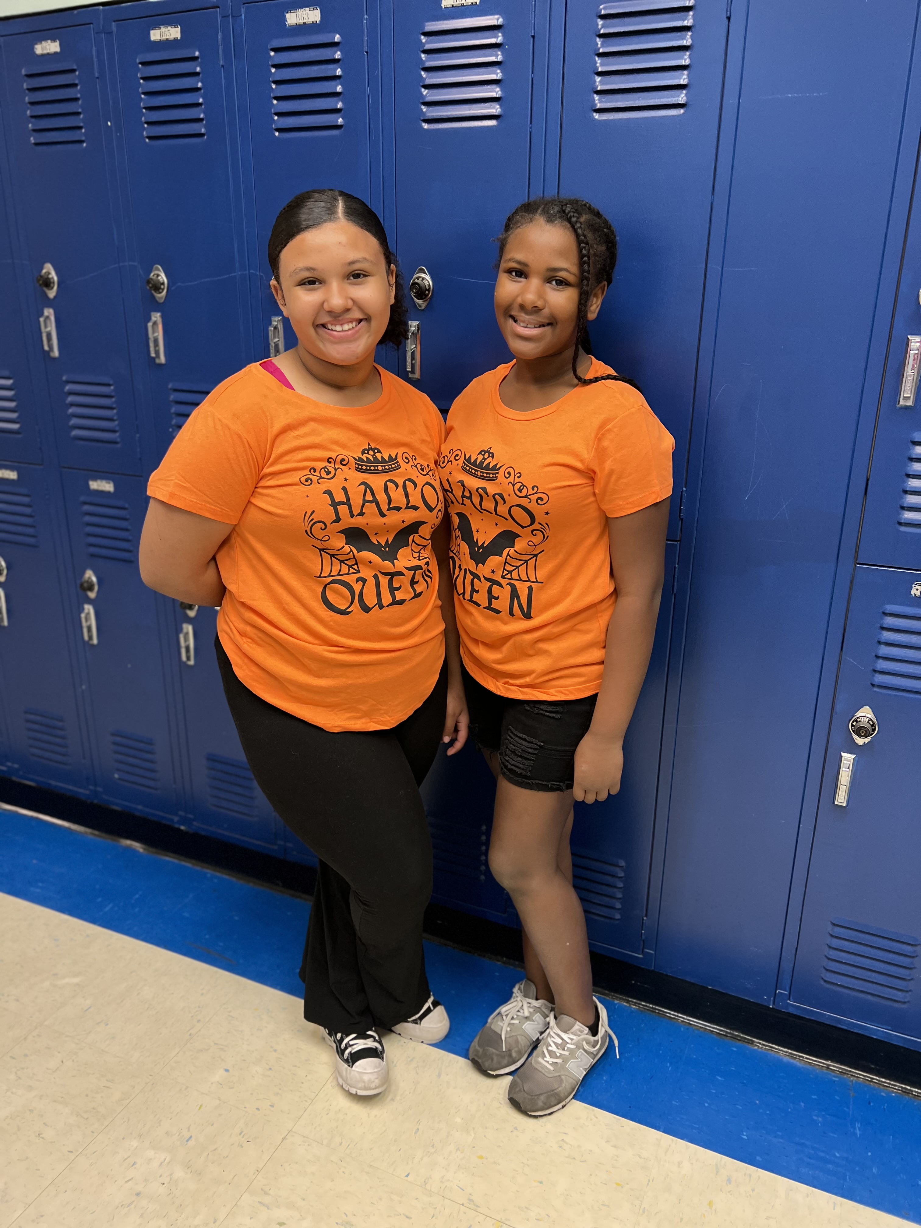 two students twinning