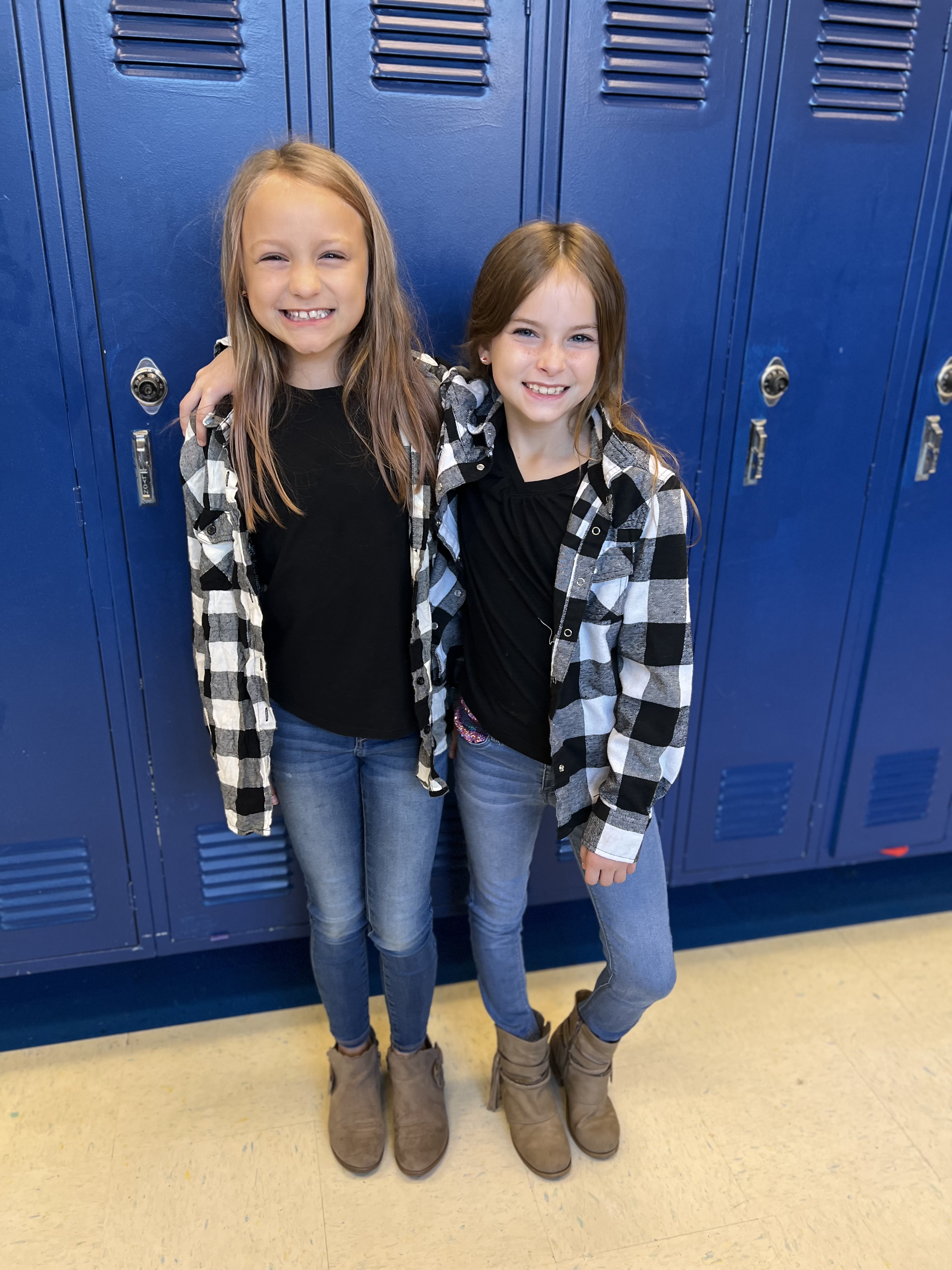 two students twinning